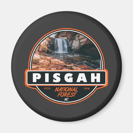 Pisgah National Forest North Carolina Emblem Magneet (Voorkant)