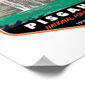 Pisgah National Forest North Carolina Emblem Poster (Hoek)