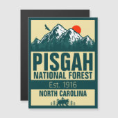 Pisgah National Forest North Carolina - Retro (Voorkant / Achterkant)