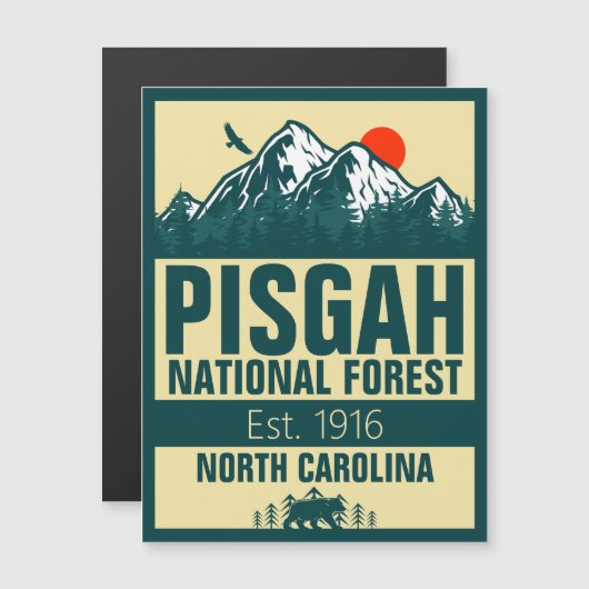 Pisgah National Forest North Carolina - Retro (Voorkant / Achterkant)