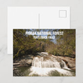 Pisgah National Forest Waterval in de Amerikaanse  Briefkaart (Voorkant / Achterkant)