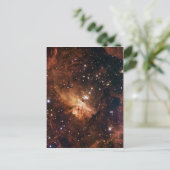 Pismis 24 bruine sterren NASA Briefkaart (Staand voorkant)