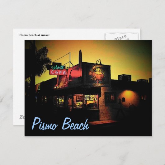 Pismo Beach Briefkaart (Voorkant / Achterkant)