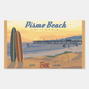 Pismo Beach Califorina Rechthoekige Sticker