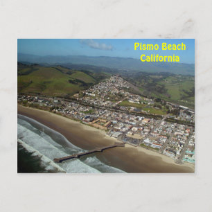 Pismo Beach, California Aerial Uitzicht Briefkaart