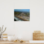 Pismo Beach, California Aerial Uitzicht Print (Keuken)