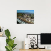 Pismo Beach, California Aerial Uitzicht Print (Thuiskantoor)
