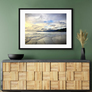 Pismo Beach California Dramatic Bold Sunset Foto Poster