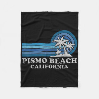 Pismo Beach California Family Summer Vacation Vint Fleece Deken