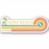 Pismo Beach California  Palm Tree 60s Sticker (Voorkant)