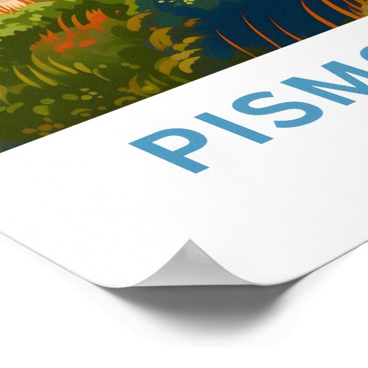 Pismo Beach California Reisprint Poster (Hoek)