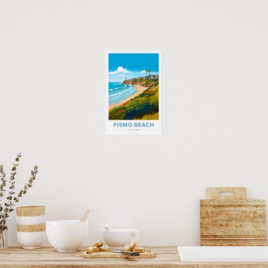 Pismo Beach California Reisprint Poster (Keuken)