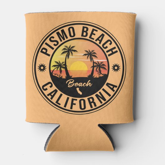 Pismo Beach California Sunset Vacation Souvenirs Blikjeskoeler (Voorkant)