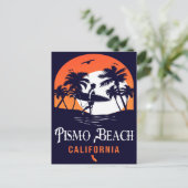 Pismo Beach California Sunset Vacation Souvenirs Briefkaart (Staand voorkant)