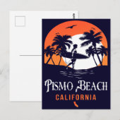 Pismo Beach California Sunset Vacation Souvenirs Briefkaart (Voorkant / Achterkant)