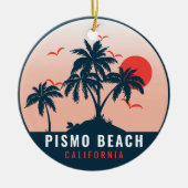 Pismo Beach California Sunset Vacation Souvenirs M Keramisch Ornament (Voorkant)