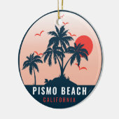 Pismo Beach California Sunset Vacation Souvenirs M Keramisch Ornament (Links)