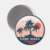 Pismo Beach California Sunset Vacation Souvenirs M Magneet (Voorkant / Achterkant)