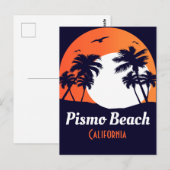 Pismo Beach California Sunset Vacation Souvenirs P Briefkaart (Voorkant / Achterkant)