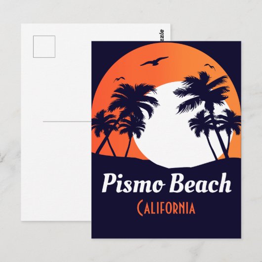Pismo Beach California Sunset Vacation Souvenirs P Briefkaart (Voorkant / Achterkant)