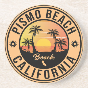 Pismo Beach California Sunset Vacation Souvenirs Zandsteen Onderzetter