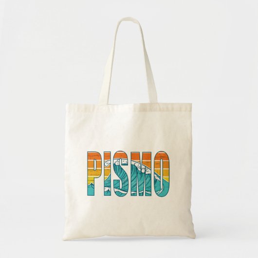Pismo Beach California Surfers T-Shirt Tote Bag (Voorkant)