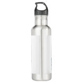 Pismo Beach California Surfers T-Shirt Waterfles (Achterkant)