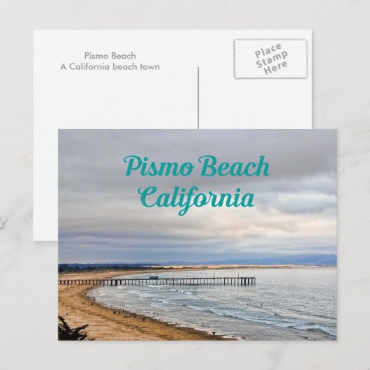 Pismo Beach, California Travel Briefkaart (Voorkant / Achterkant)