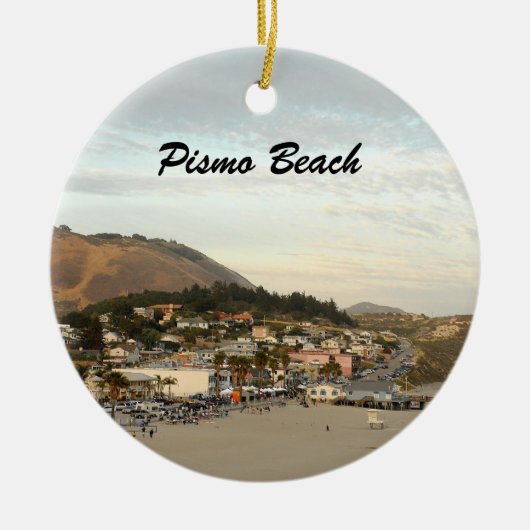 Pismo Beach California Travel Photo Keramisch Ornament (Voorkant)