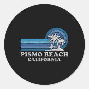 Pismo Beach Californië Familie Zomervakantie Vint Ronde Sticker