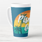 Pismo Beach Californië Latte Mok (Linkerhoek)