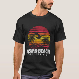 Pismo Beach Californië Retro Sunset Mannen WO T-shirt