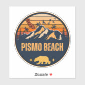 Pismo Beach, Californië Sticker (Vel)