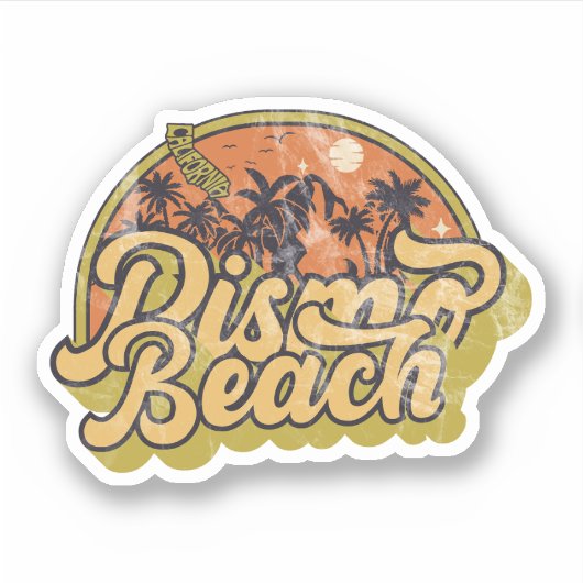 Pismo Beach, Californië Sticker (Voorkant)