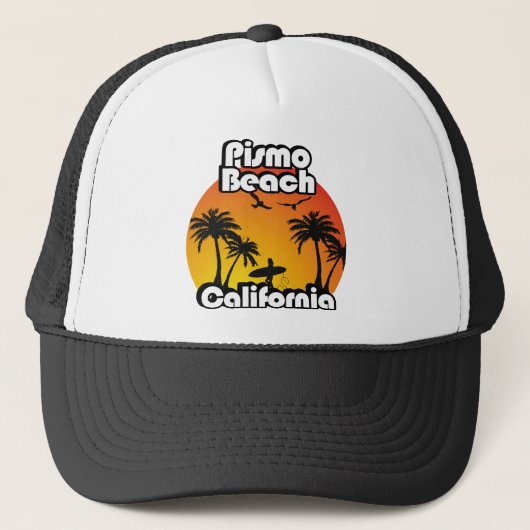 Pismo Beach Californië Trucker Pet (Voorkant)