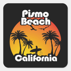  Pismo Beach Californië Vierkante Sticker