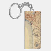 Pismo Beach  kaart Sleutelhanger (Voorkant Links)