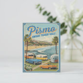 Pismo Beach Klassieke Kust Scène Briefkaart (Staand voorkant)