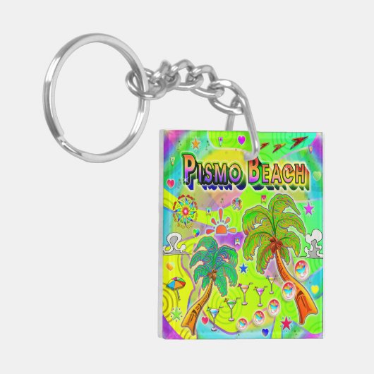 Pismo Beach Mind Focus Keychain (Voorkant Links)