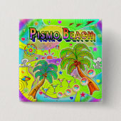Pismo Beach Mind Focus Knop Vierkante Button 5,1 Cm (Voorkant)