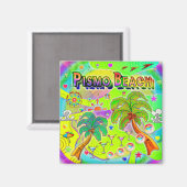 Pismo Beach Mind Focus Magnet (Voorkant / Achterkant)