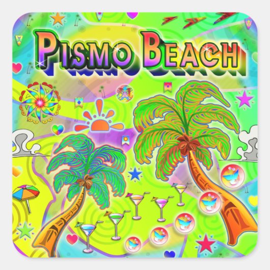 Pismo Beach Mind Focus Sticker (Voorkant)