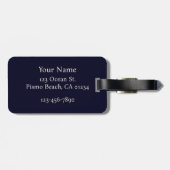 Pismo Beach Neon Palmbomen Bagagelabel (Achterkant horizontaal)