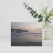 Pismo Beach Pier bij zonsondergang Briefkaart (Staand voorkant)