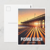 Pismo Beach Pier Californië Briefkaart (Voorkant / Achterkant)