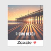 Pismo Beach Pier Californië Sticker (Vel)
