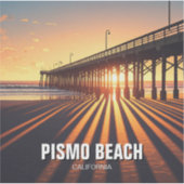 Pismo Beach Pier Californië Sticker (Voorkant)