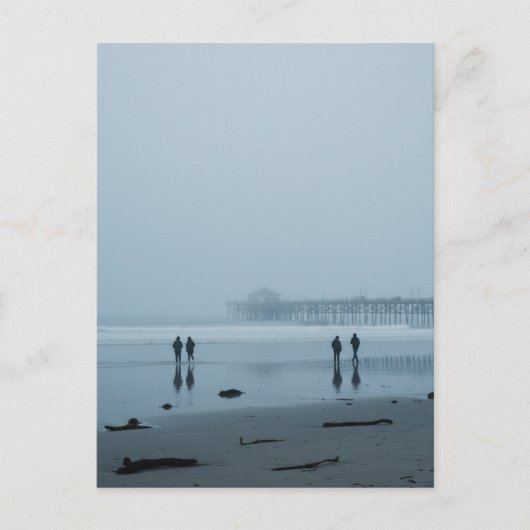Pismo Beach Pier in mist Briefkaart (Voorkant)