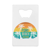 Pismo Beach Retro Creditkaart Flessenopener (Achterkant)