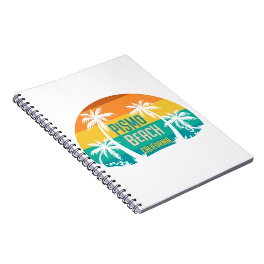 Pismo Beach Retro Notitieboek (Rechterzijde)